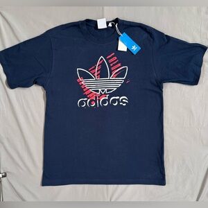 Adidas Dark Blue Tee with Logo